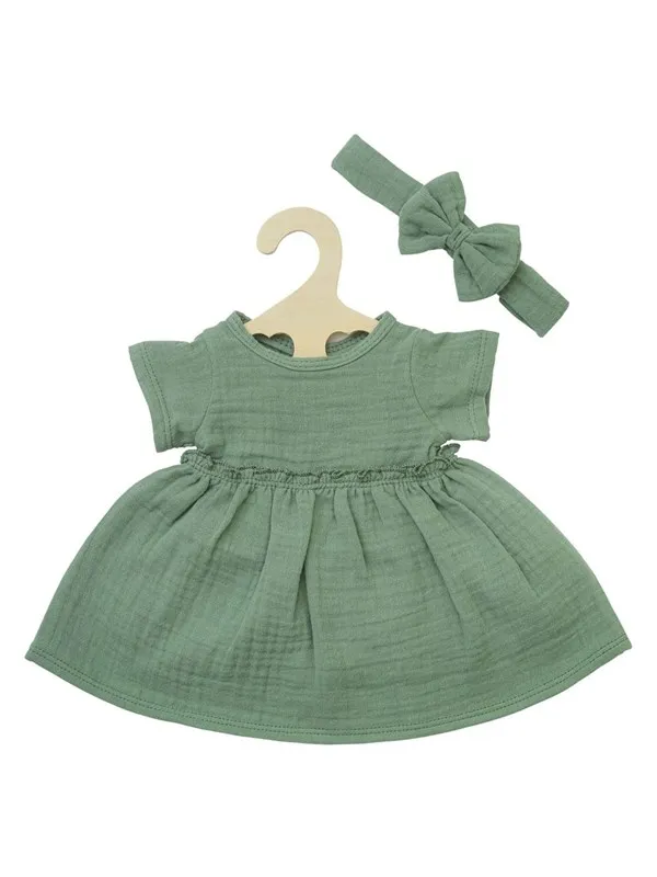 Heless Doll dress Green with Ruffles 35-45 cm