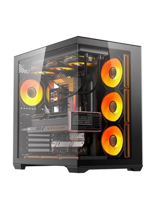 Darkflash C280 Computer Case + 7 Fans - Kabinett - Svart