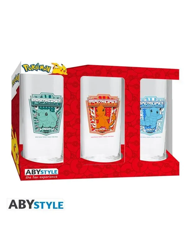 ABYstyle - POKEMON 3 Glass Set - Glass