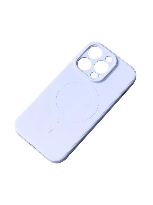 Hurtel MagSafe Compatible Silicone Case for iPhone 15 Pro Silicone Case - Blue