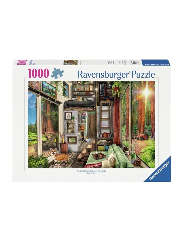 Ravensburger Jigsaw Puzzle Tiny House In Redwood Forest 1000pcs. Gulv