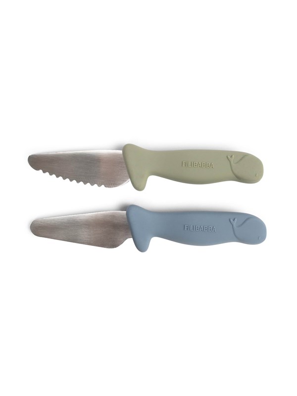 Filibabba Beginner's cutting knives - 2-pack - Powder Blue +