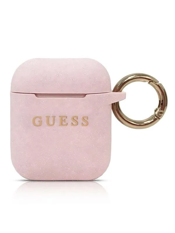Guess AirPods (1/2) Deksel med Logo Rosa