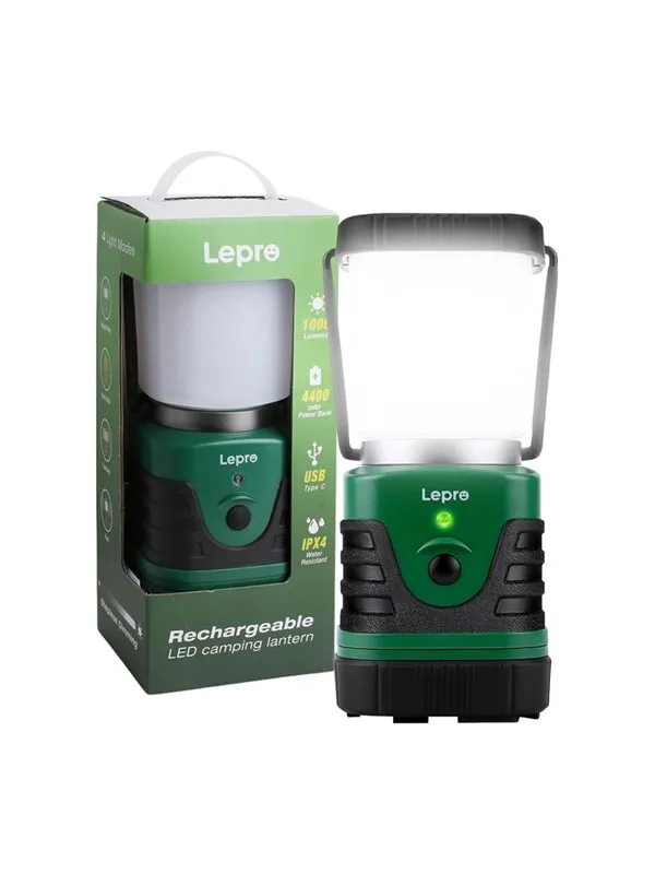 Lepro 3300008 Camping Lamp 1000 lm 3600 mAh