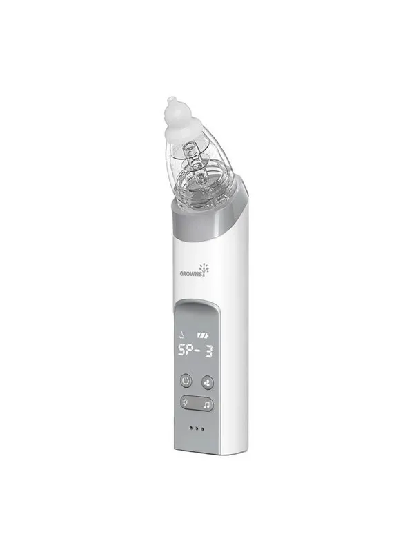Grownsy nasal aspirator with 3 tips (gray)