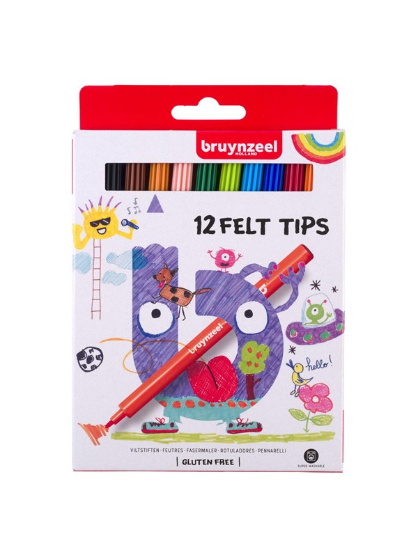 Bruynzeel Kids Felt-tip pens 12 pcs.