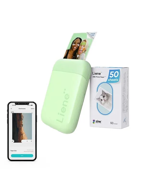 Liene Pearl 2x3" Portable Photo Printer (Green)