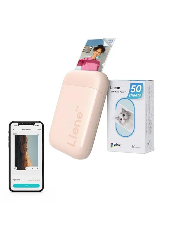Liene Pearl 2x3" Portable Photo Printer (Pink)