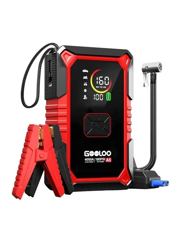 GOOLOO A5 2-in-1 Jump Starter with Compressor