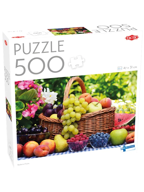Tactic 500 pcs puzzle: Basket of Fruits
