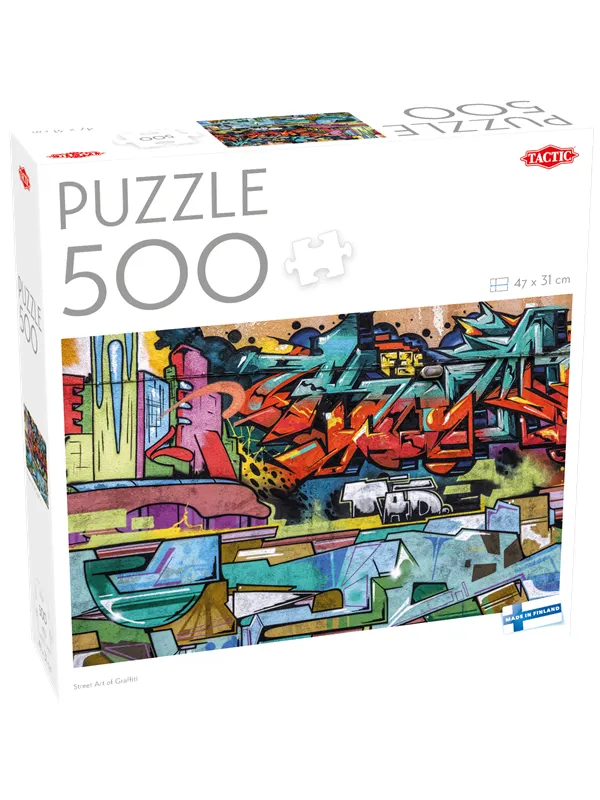 Tactic 500 pcs puzzle: Street Art of Graffiti