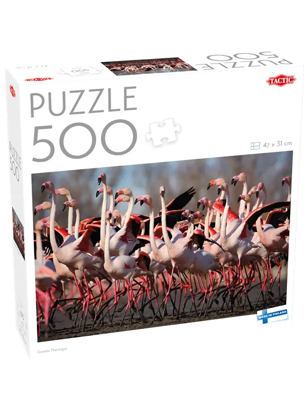 Tactic 500 pcs puzzle: Greater Flamingos