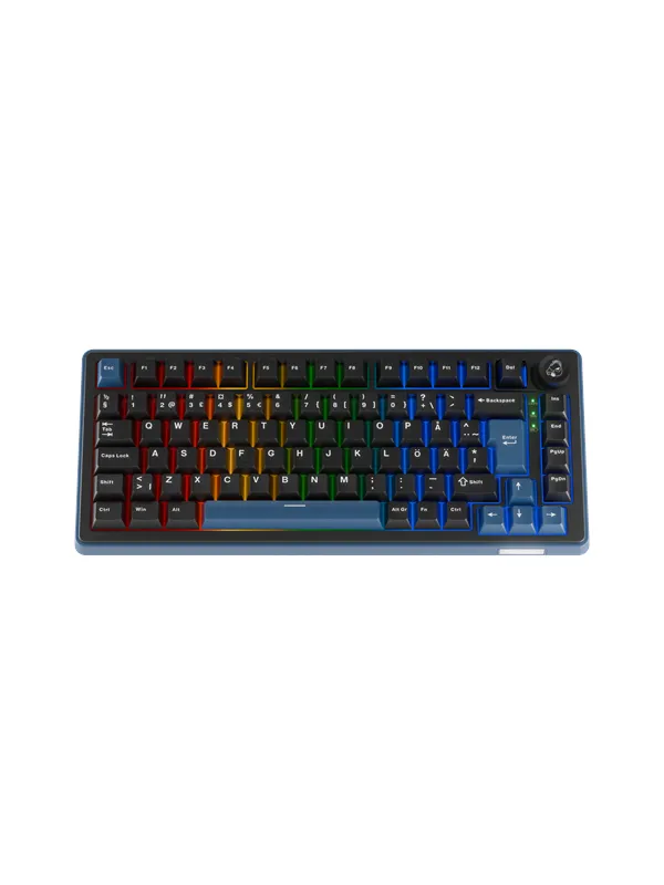 Ducky OK-M-75 - Gamingtastatur - Uten numpad - Nordisk - Svart