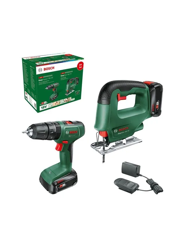 Bosch Cordless Impact Drill DIYSet EasyImp+Saw