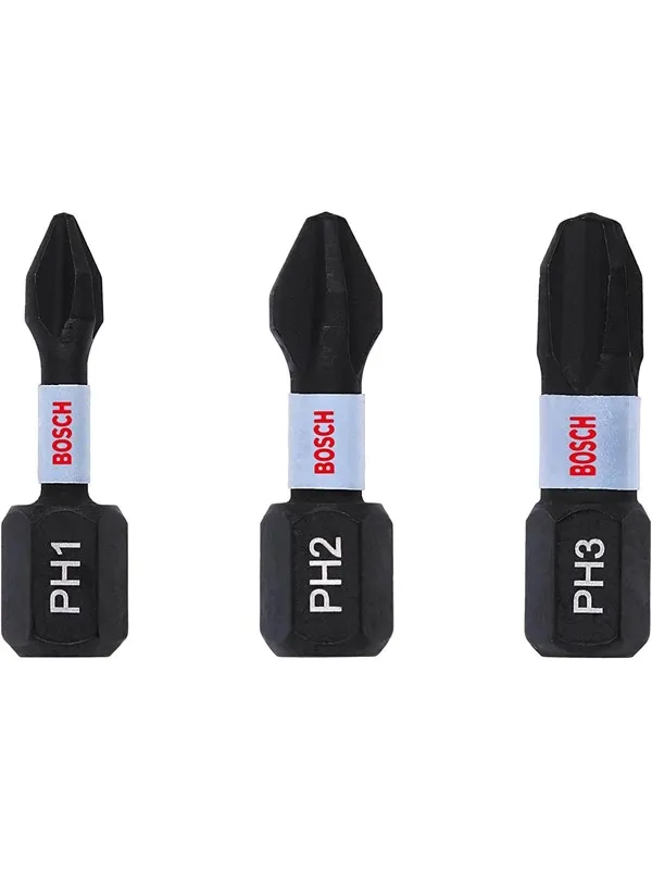Bosch Impact Control Screwdriver Bits PH Set 25 mm