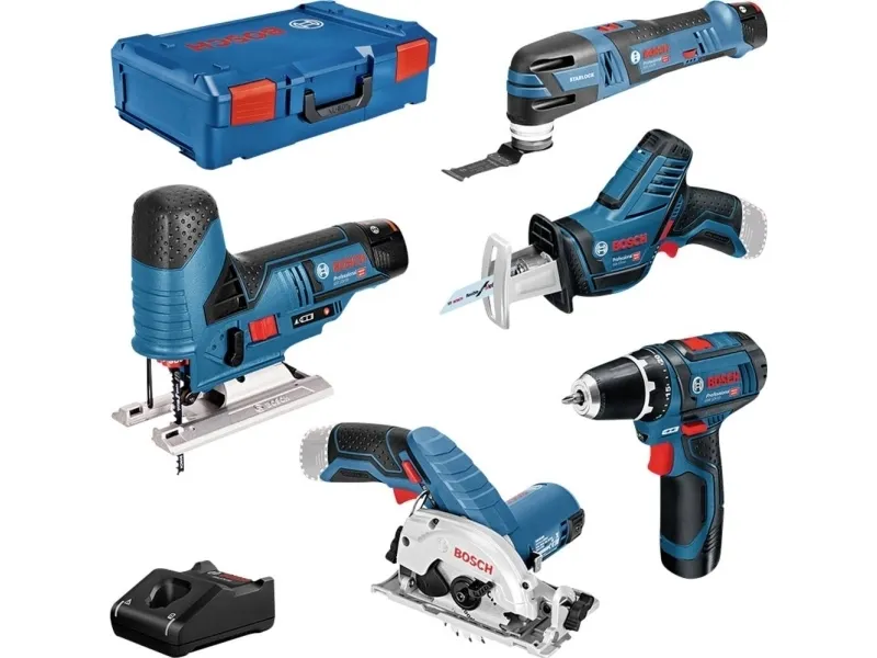 Bosch Professional 5 TOOL KIT 12V GSR/GST/GOP/GKS/GSA 3X3 XLB