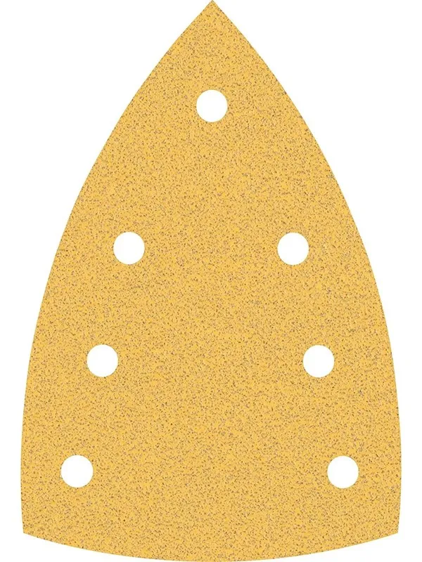 Bosch Expert C470 Hook and Loop Large Delta Sanding Sheets for Paint and Wood 100mm X 150mm 80g Pack of 10