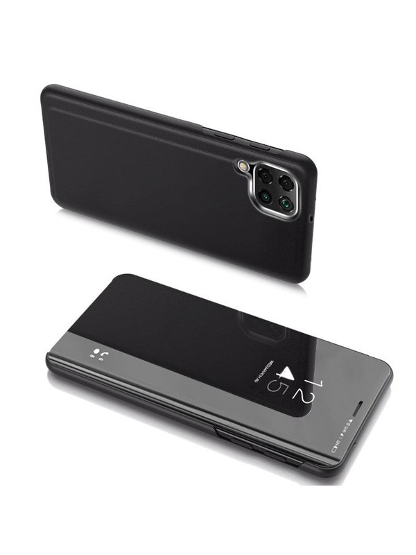 Hurtel Clear View Case Cover for Samsung Galaxy A22 4G Black