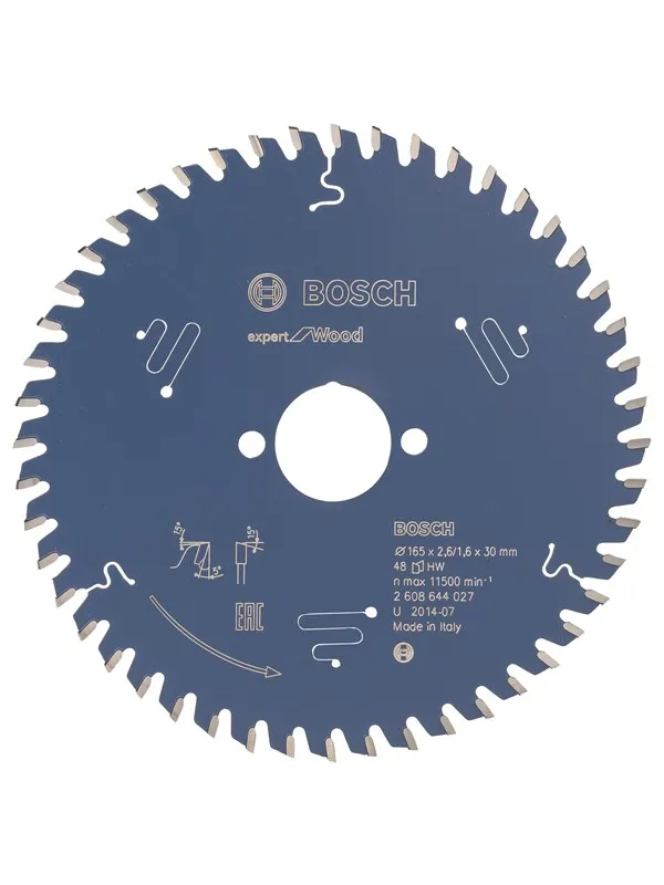 Bosch Sirkelsagblad Expert for Wood 165 x 30 x 2,6 mm, 48