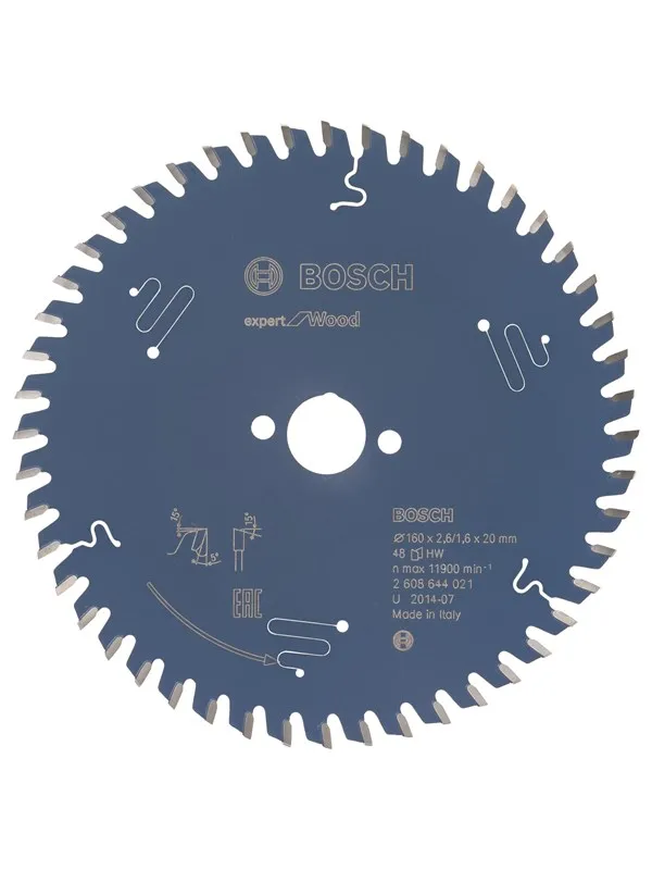 Bosch Sirkelsagblad Expert for Wood 160 x 20 x 2,6 mm, 48