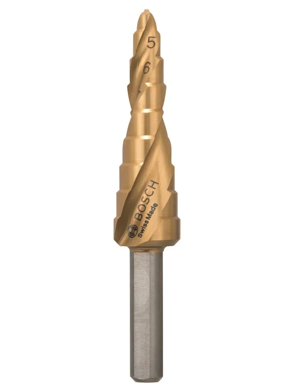 Bosch Trinnbor HSS-TiN 4 - 12 mm, 6,0 mm, 66,5 mm