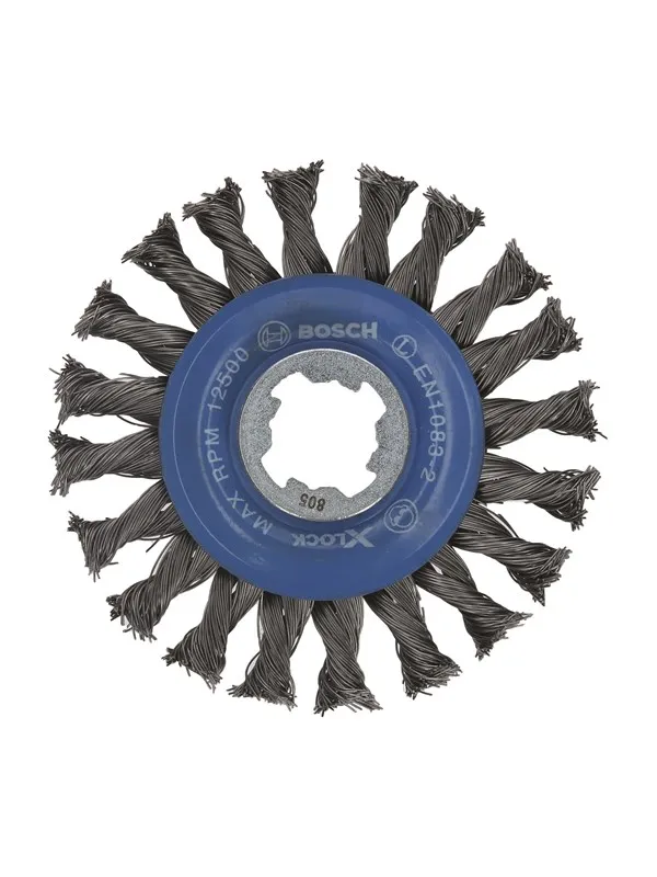 Bosch X-LOCK skivebørste i stål, vridd, 115, stål 115 mm, 0,5 mm, 12 mm, X-LOCK