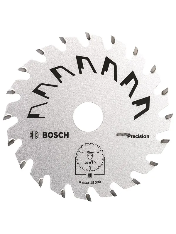 Bosch Sirkelsagblad Precision 85 x 15 x 1,1 mm, 20