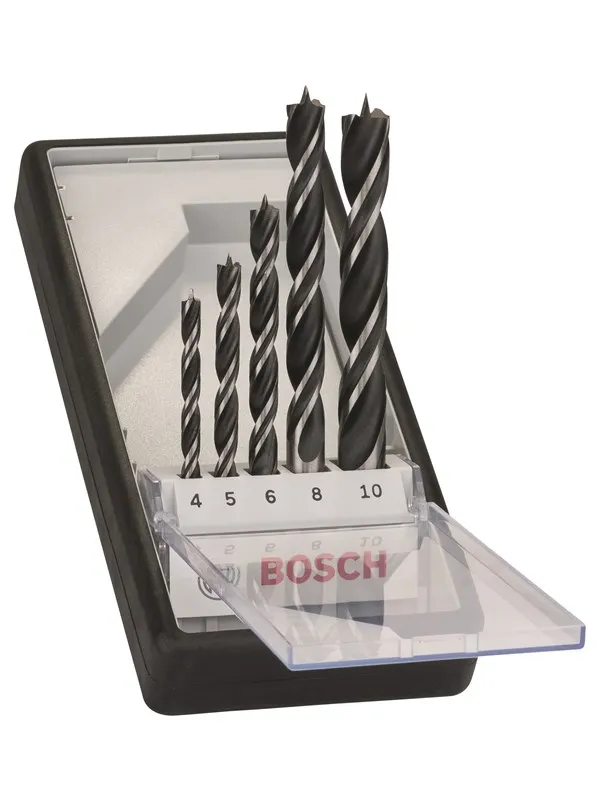 Bosch 5-delers Robust Line trespiralbor-sett 4; 5; 6; 8; 10 mm