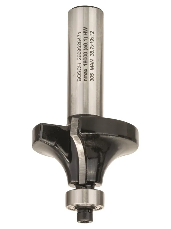 Bosch Avrundingsfres, 12 mm, R1 12 mm, L 19 mm, G 70 mm 12 mm, R1 12 mm, L 19 mm, G 70 mm
