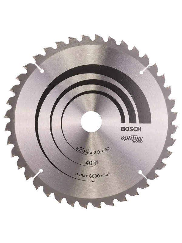 Bosch Sirkelsagblad Optiline Wood 254 x 30 x 2,0 mm, 40