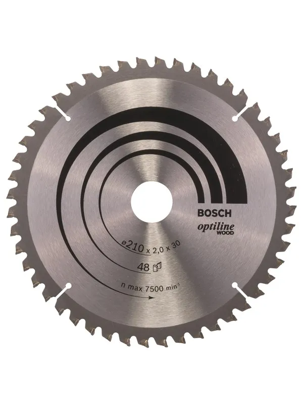 Bosch Sirkelsagblad Optiline Wood 210 x 30 x 2,0 mm, 48