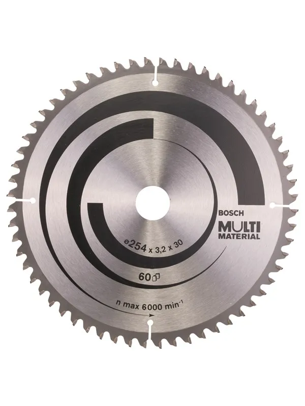 Bosch Sirkelsagblad Multi Material 254 x 30 x 3,2 mm; 60