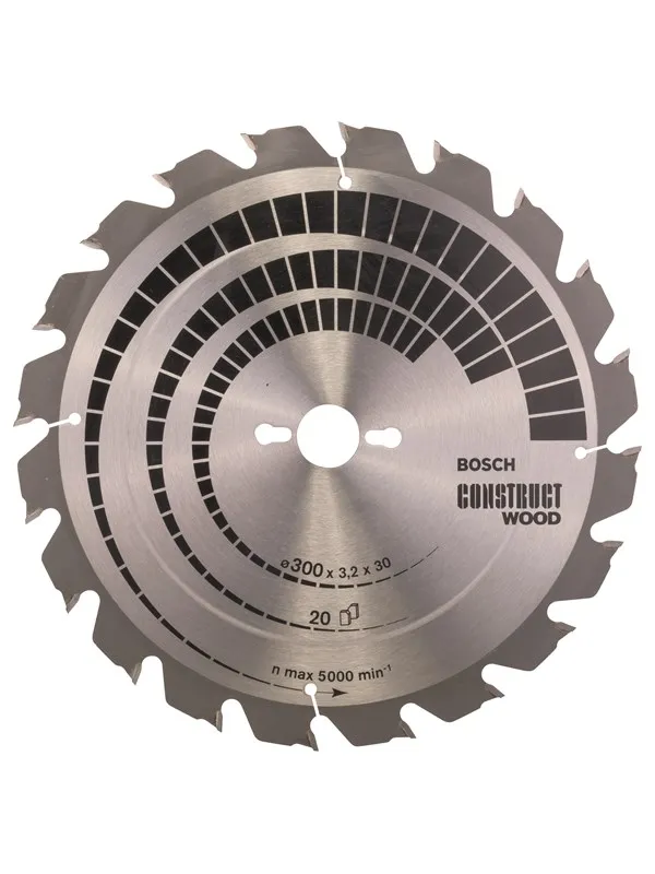 Bosch Sirkelsagblad Construct Wood 300 x 30 x 3,2 mm; 20