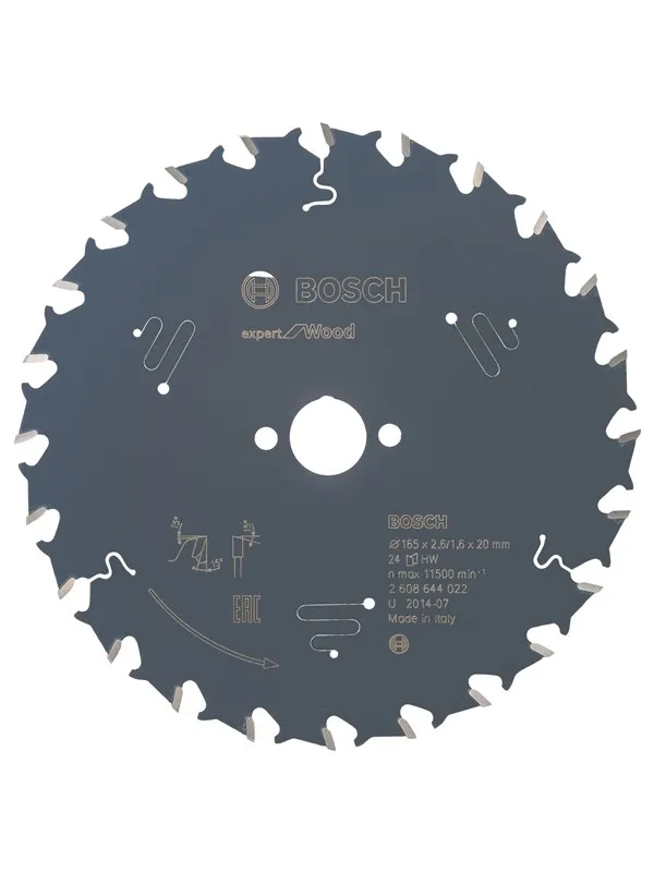 Bosch Sirkelsagblad Expert for Wood 165 x 20 x 2,6 mm, 24