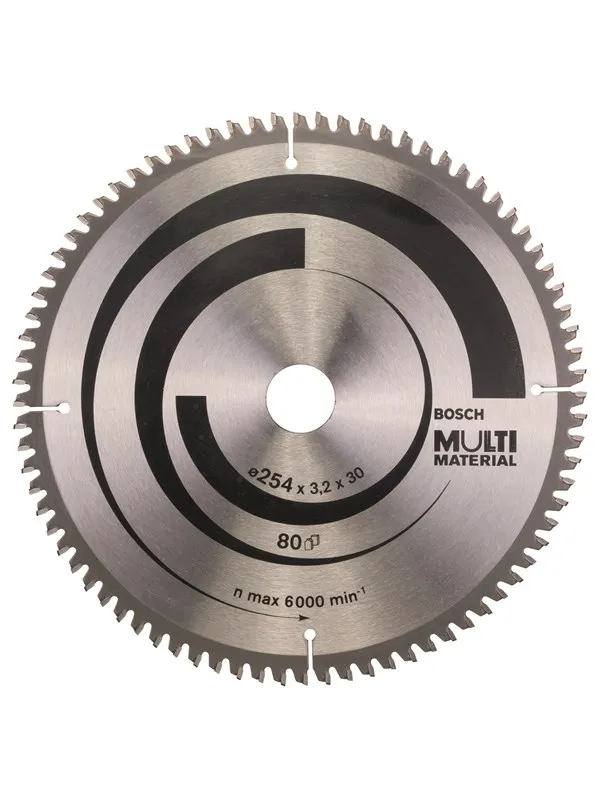 Bosch Sirkelsagblad Multi Material 254 x 30 x 3,2 mm; 80