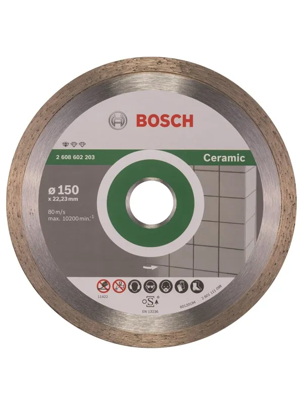 Bosch Diamantkappeskive standard for Ceramic 150 x 22,23 x 1,6 x 7 mm