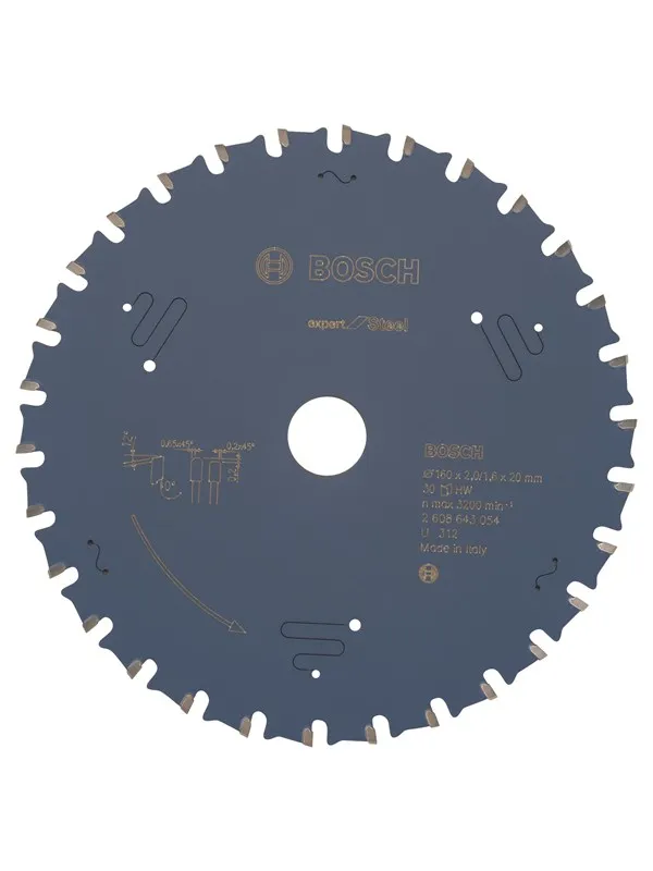 Bosch Sirkelsagblad Expert for Steel 160 x 20 x 2,0 mm, 30