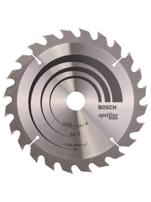 Bosch Sirkelsagblad Optiline Wood 235 x 30/25 x 2,8 mm, 24