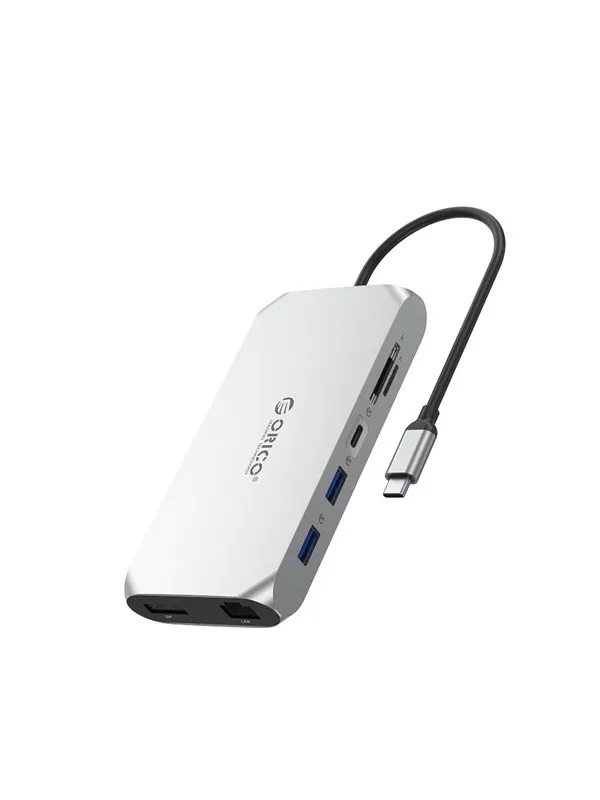 ORICO XCR 12in1 USB-C Docking Station USB-hub - Sølv