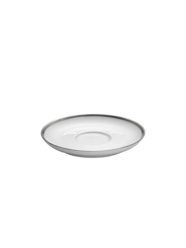 Pillivuyt Saucer cecil Bistro 18 cl 14 cm White/Silver