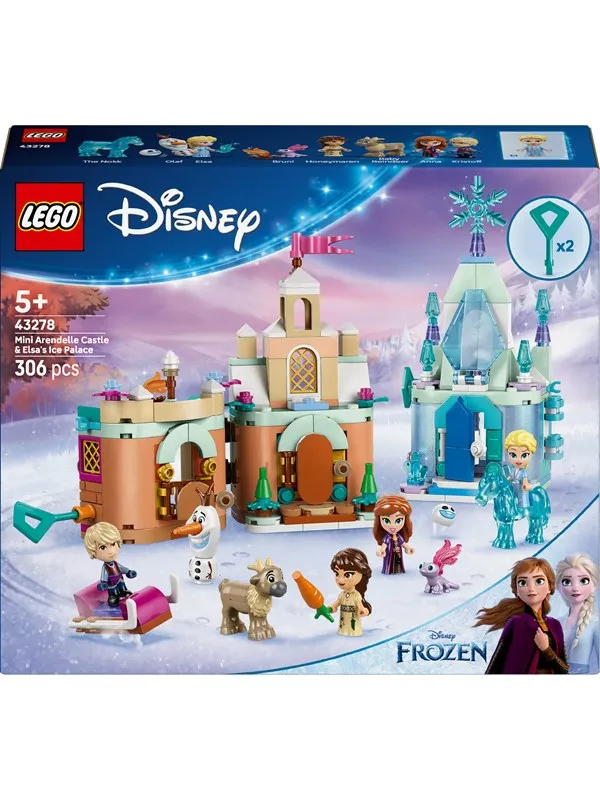 LEGO Disney 43278 Minimodeller av Arendelle-slottet og Elsas ispalass