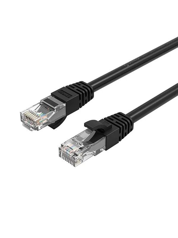 ORICO PUG-C6 CAT6 1000Mbps RJ45 Ethernet Network Cable Internet LAN Round 1m - Black
