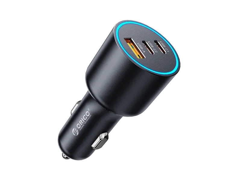 ORICO HyperDrive 165W USB-A + 2x USB-C Car Charger - Black