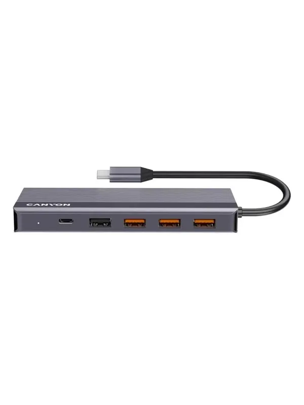 Canyon DS-16 13-i-1 USB-C Hub 4K, Grå USB-hub - Grå