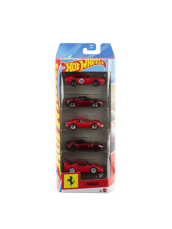 Hot Wheels Basics Ferrari 1:64 5-Pack