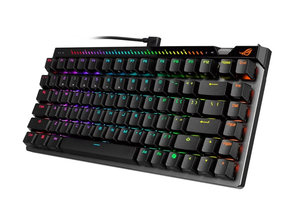 ASUS ROG Falchion Ace 75 HE - Gamingtastatur - Uten numpad - Nordisk - Svart