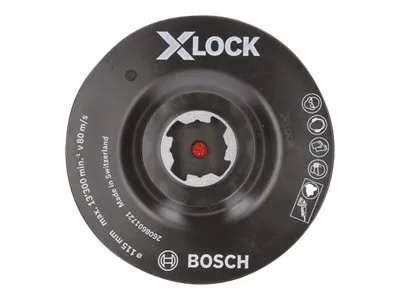 Bosch X-LOCK-slipetallerken, 115 mm, borrelås 115 mm, 13 300 o/min