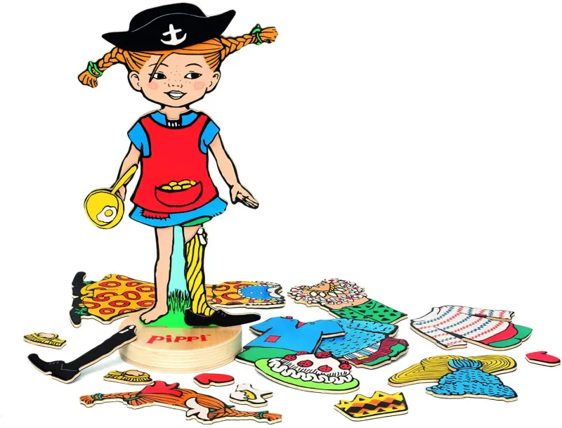 Pippi magnetic doll