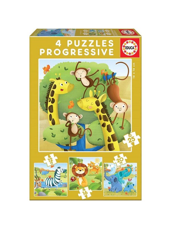 Educa 12-16-20-25 Wild Animals