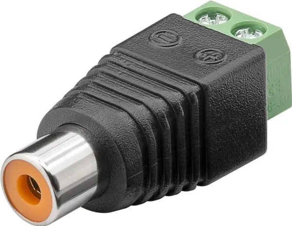 Pro Terminal Block 2-pin > RCA female
